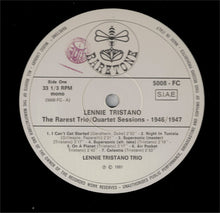 Carica l'immagine nel visualizzatore di Gallery, Lennie Tristano : The Rarest Trio/Quartet Sessions 1946/1947 (LP, Comp, Mono)