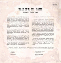 Carica l'immagine nel visualizzatore di Gallery, Lionel Hampton : Hallelujah Hamp (LP, Album, Mono, RP, Tac)