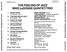 Carica l'immagine nel visualizzatore di Gallery, Mike LeDonne Quintet, Mike LeDonne Trio : The Feeling Of Jazz (CD, Album)
