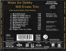 Carica l'immagine nel visualizzatore di Gallery, The Bill Evans Trio With Scott LaFaro, Paul Motian : Waltz For Debby (CD, Album, RE, RM, Dig)