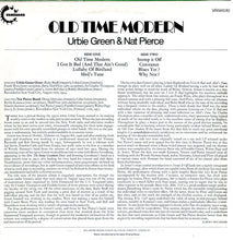 Carica l'immagine nel visualizzatore di Gallery, Urbie Green & Nat Pierce : Old Time Modern (LP, Mono)
