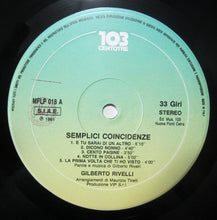 Carica l'immagine nel visualizzatore di Gallery, Gilberto Rivelli : Semplici Coincidenze (LP, Album)