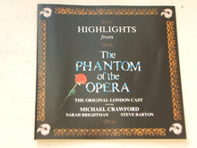 Carica l'immagine nel visualizzatore di Gallery, "The Phantom Of The Opera" Original London Cast Starring Michael Crawford, Sarah Brightman, Steve Barton : Highlights From The Phantom Of The Opera (CD, Album, RE)