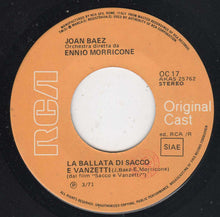 Carica l'immagine nel visualizzatore di Gallery, Joan Baez / Ennio Morricone : Here's To You / La Ballata Di Sacco E Vanzetti (7")