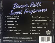 Carica l'immagine nel visualizzatore di Gallery, Bonnie Raitt : Sweet Forgiveness (CD, Album, RE, RM, Spe)