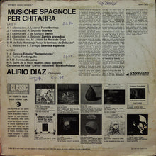 Carica l'immagine nel visualizzatore di Gallery, Alirio Díaz : Musiche Spagnole Per Chitarra (LP, Album)