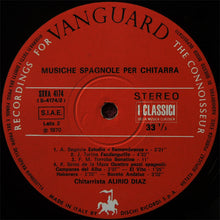 Carica l'immagine nel visualizzatore di Gallery, Alirio Díaz : Musiche Spagnole Per Chitarra (LP, Album)