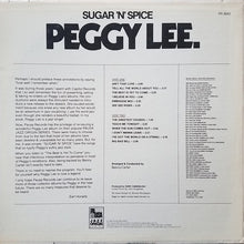 Carica l'immagine nel visualizzatore di Gallery, Peggy Lee : Sugar 'N' Spice (LP, RE)