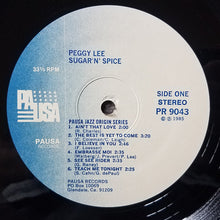 Carica l'immagine nel visualizzatore di Gallery, Peggy Lee : Sugar 'N' Spice (LP, RE)