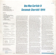 Carica l'immagine nel visualizzatore di Gallery, Una Mae Carlisle & Savannah Churchill : 1944 (LP, Comp, Mono, RM)