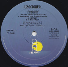 Carica l&#39;immagine nel visualizzatore di Gallery, U2 : October (LP, Album)
