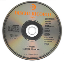 Carica l&#39;immagine nel visualizzatore di Gallery, Fabrizio De André : Canzoni (CD, Album, RE)

