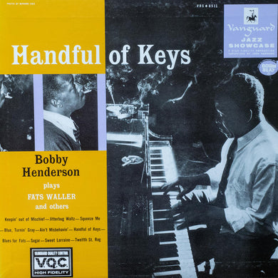 Bobby Henderson (2) : Handful Of Keys (LP, Album, RE)