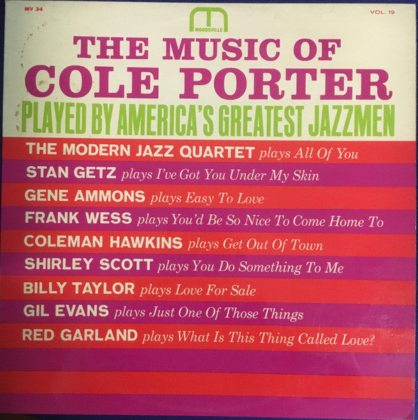 Various : The Music Of Cole Porter Played By America's Greatest Jazzmen (LP, Comp, Mono)