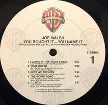 Carica l&#39;immagine nel visualizzatore di Gallery, Joe Walsh : You Bought It - You Name It (LP, Album, Spe)
