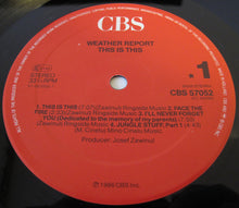 Carica l&#39;immagine nel visualizzatore di Gallery, Weather Report : This Is This (LP, Album)
