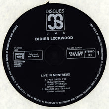 Carica l&#39;immagine nel visualizzatore di Gallery, Didier Lockwood : Live In Montreux (LP, Album)
