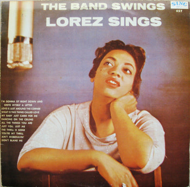 Lorez Alexandria : The Band Swings Lorez Sings (LP, Album, RE)