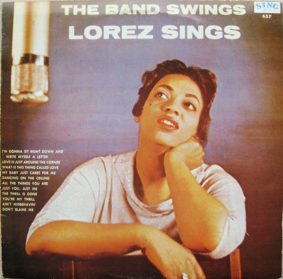 Lorez Alexandria : The Band Swings Lorez Sings (LP, Album, RE)