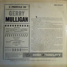 Carica l&#39;immagine nel visualizzatore di Gallery, Gerry Mulligan : A Profile Of Gerry Mulligan (LP, Album, Mono)
