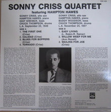 Carica l&#39;immagine nel visualizzatore di Gallery, Sonny Criss Quartet Featuring Hampton Hawes : 1949-1957 (LP, Comp)
