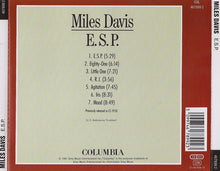 Carica l&#39;immagine nel visualizzatore di Gallery, Miles Davis : E.S.P. (CD, Album, RE, RM)
