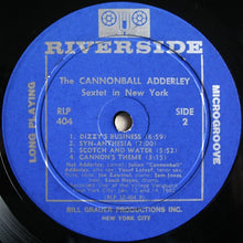 Carica l'immagine nel visualizzatore di Gallery, Cannonball Adderley Sextet : In New York (LP, Album, Mono, Dee)
