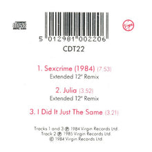 Carica l'immagine nel visualizzatore di Gallery, Eurythmics : Sexcrime (Nineteen Eighty Four) (CD, Mini, RE)
