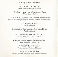 Carica l&#39;immagine nel visualizzatore di Gallery, Andrew Lloyd Webber And Tim Rice : Evita (Music From The Motion Picture) (CD, Album)

