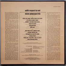 Carica l&#39;immagine nel visualizzatore di Gallery, The Oscar Peterson Trio : With Respect To Nat (LP, Album, Ter)
