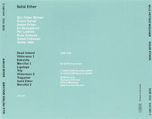 Carica l&#39;immagine nel visualizzatore di Gallery, Nils Petter Molvær : Solid Ether (CD, Album)

