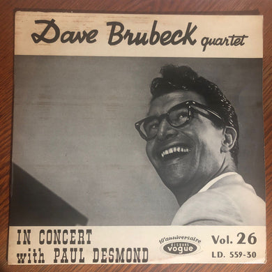 The Dave Brubeck Quartet With Paul Desmond : In Concert 