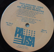 Carica l&#39;immagine nel visualizzatore di Gallery, Thad Jones / Mel Lewis* &amp; Manuel De Sica And The Jazz Orchestra : Thad Jones / Mel Lewis &amp; Manuel De Sica And The Jazz Orchestra (LP, Album, Gat)
