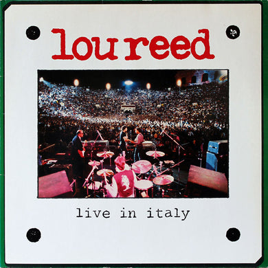 Lou Reed : Live In Italy (2xLP, Album, RE)