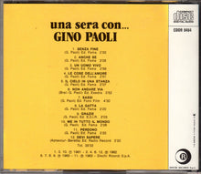 Carica l'immagine nel visualizzatore di Gallery, Gino Paoli : Una Sera Con... (CD, Comp)
