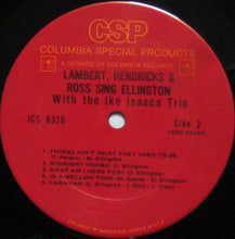 Carica l&#39;immagine nel visualizzatore di Gallery, Lambert, Hendricks &amp; Ross With The Ike Isaacs Trio : Sing Ellington (LP, RE)
