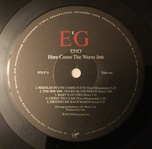 Carica l&#39;immagine nel visualizzatore di Gallery, Brian Eno : Here Come The Warm Jets (LP, Album, RE)
