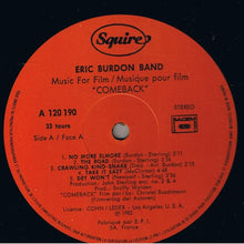 Carica l'immagine nel visualizzatore di Gallery, Eric Burdon Band : Music For Film / Musique Pour Film "Comeback" (LP, Album)
