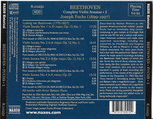 Carica l&#39;immagine nel visualizzatore di Gallery, Ludwig van Beethoven, Joseph Fuchs, Arthur Balsam : Complete Violin Sonatas ● 1  (CD, Album)
