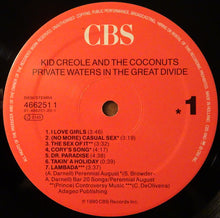 Carica l&#39;immagine nel visualizzatore di Gallery, Kid Creole And The Coconuts : Private Waters In The Great Divide (LP, Album)
