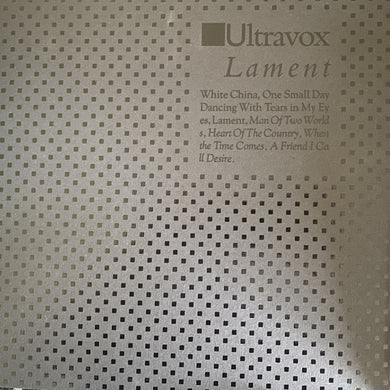 Ultravox : Lament (LP, Album, Ltd, RE, 180)