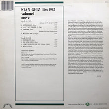 Carica l&#39;immagine nel visualizzatore di Gallery, Stan Getz : Live 1952, Volume 1: Move (LP, Comp)
