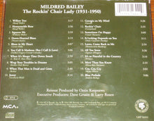 Carica l&#39;immagine nel visualizzatore di Gallery, Mildred Bailey : The Rockin&#39; Chair Lady (1931-1950) (CD, Comp, RM)
