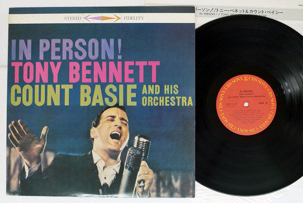 Tony Bennett With Count Basie Orchestra : In Person! (LP, Album, RE)
