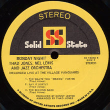 Carica l&#39;immagine nel visualizzatore di Gallery, Thad Jones / Mel Lewis Orchestra : Monday Night (LP, Album, Uni)
