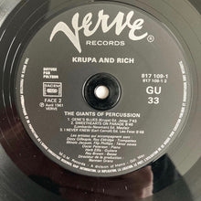 Carica l'immagine nel visualizzatore di Gallery, Gene Krupa And Buddy Rich : Krupa And Rich (LP, Album, RE)
