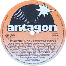 Carica l&#39;immagine nel visualizzatore di Gallery, Schmetterlinge : Proletenpassion (3xLP, Album + Box)
