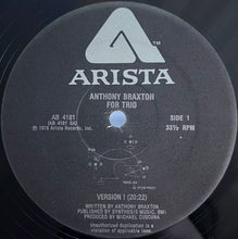Carica l'immagine nel visualizzatore di Gallery, Anthony Braxton : For Trio (LP, Album)

