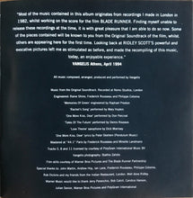 Carica l'immagine nel visualizzatore di Gallery, Vangelis : Blade Runner (CD, Album, RE)
