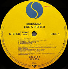 Carica l&#39;immagine nel visualizzatore di Gallery, Madonna : Like A Prayer (LP, Album, RSA)
